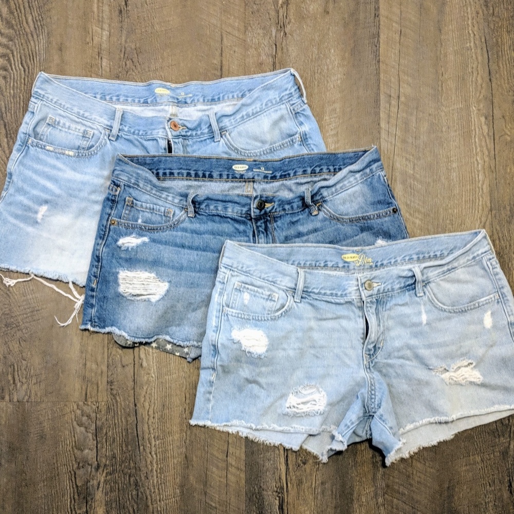 size 12 old Navy shorts lot